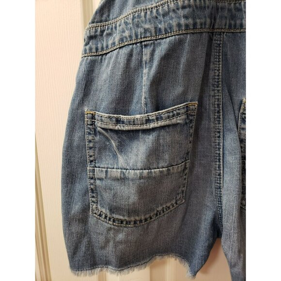 American Eagle Shortalls, Womens Size XS Extra-Small, Distressed, Overall Shorts - Picture 8 of 10